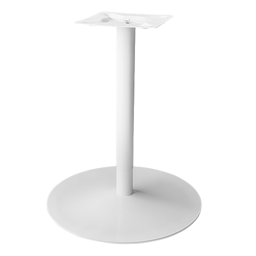 Coral Round Table Base – White image