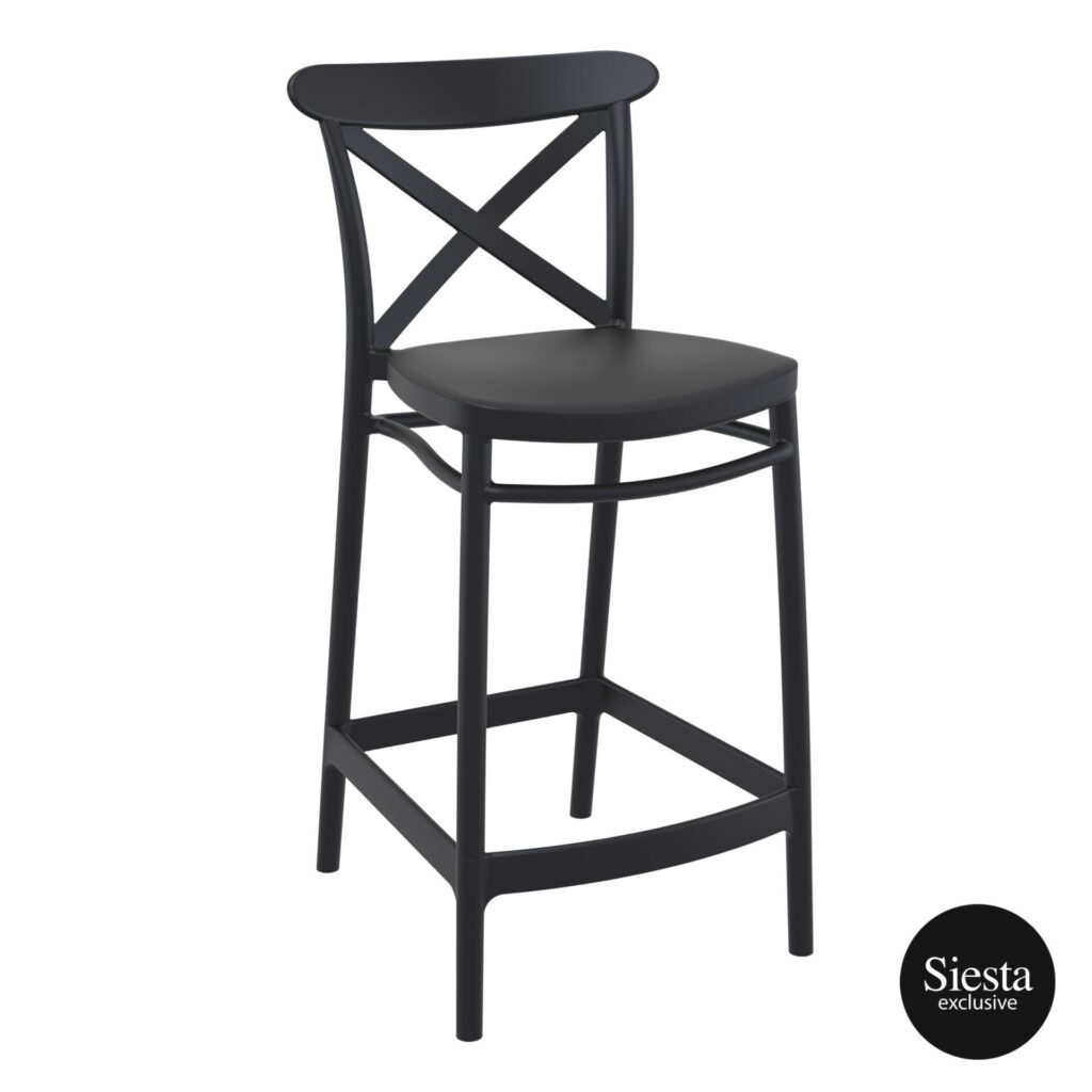Cross Barstool 65 – Black image