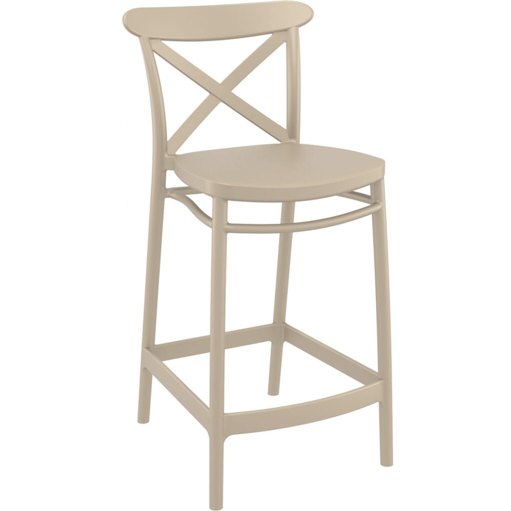 Cross Barstool 65 – White image