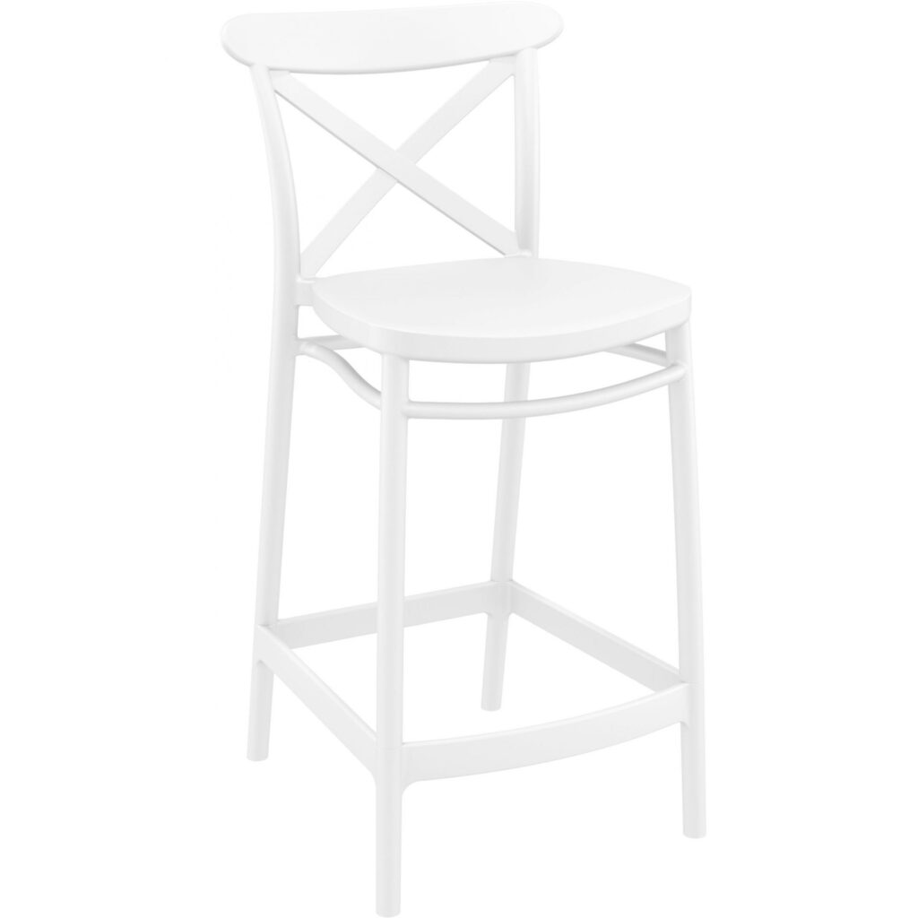 Cross Barstool 65 – White image