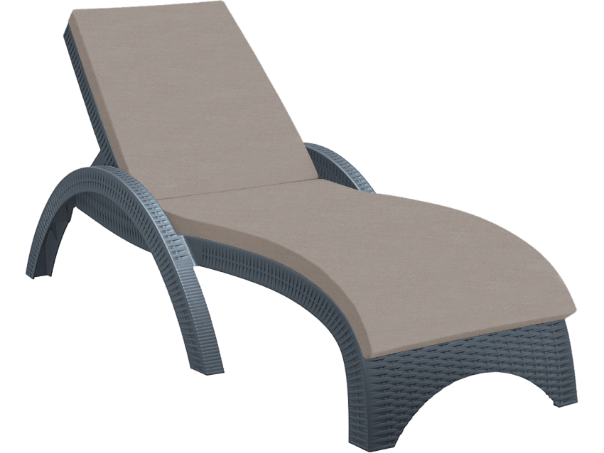 Cushion Anthracite – Fiji Sunlounger (HQ Fabric) image