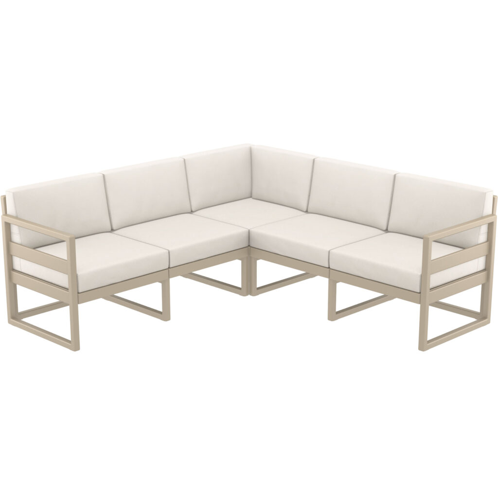 Cushion Beige – Mykonos Corner Back Rest (HQ Fabric) image