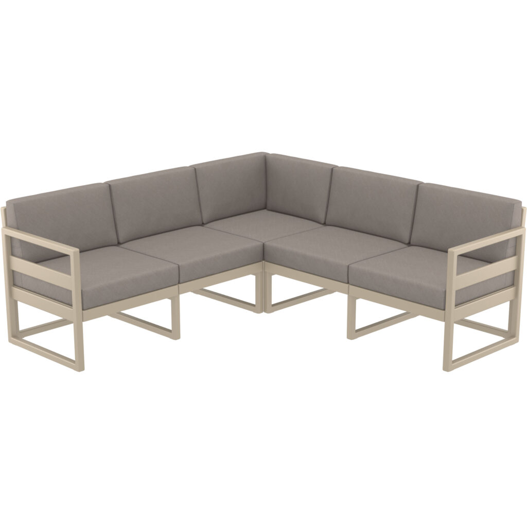 Cushion Beige – Mykonos Corner Back Rest (HQ Fabric) image