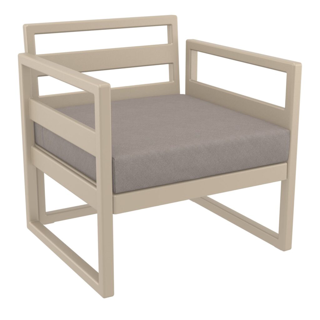 Cushion Light Brown – Mykonos Seat (HQ Fabric) image