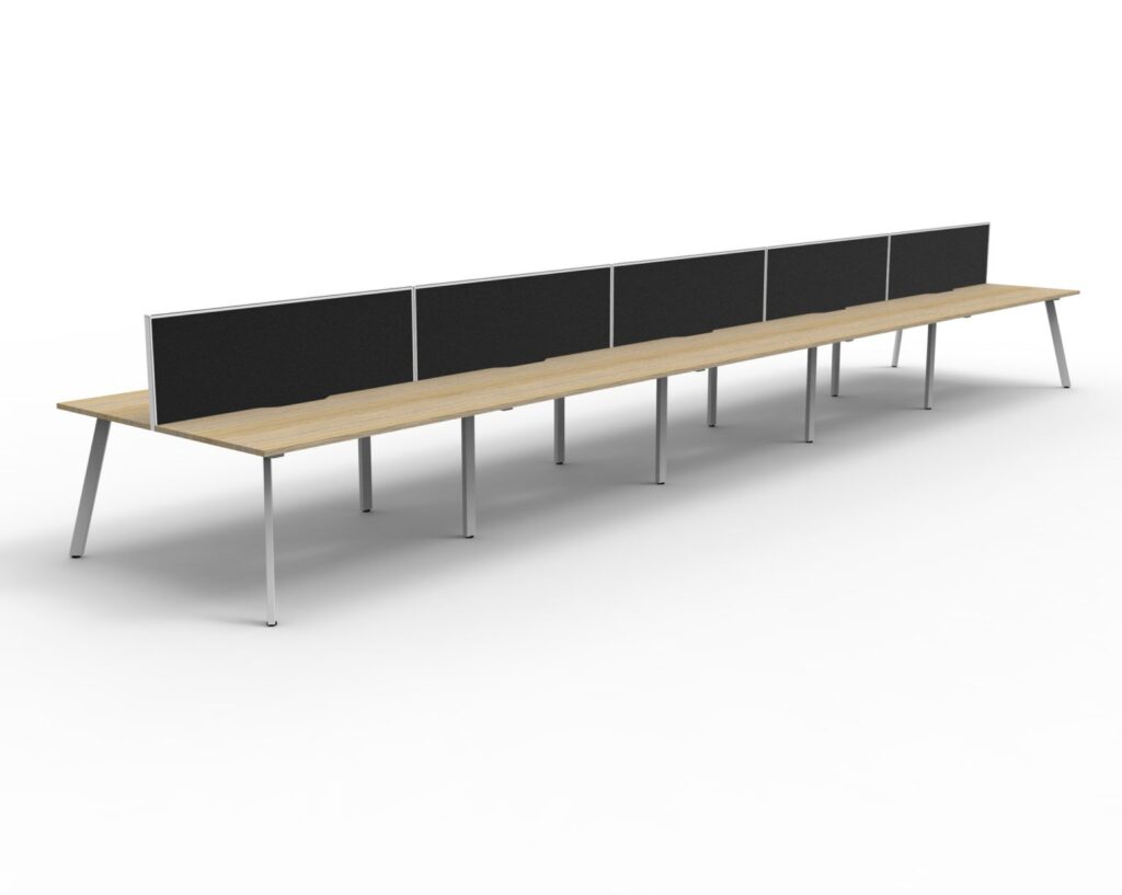 Eternity Double Sided Workstation With Screens (1800W x 1200H x 1530D) image