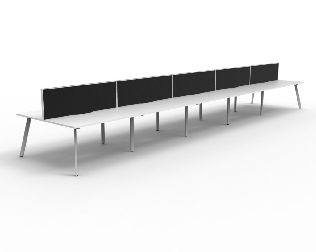 Eternity Double Sided Workstation With Screens (5400W x 1200H x 1530D) image