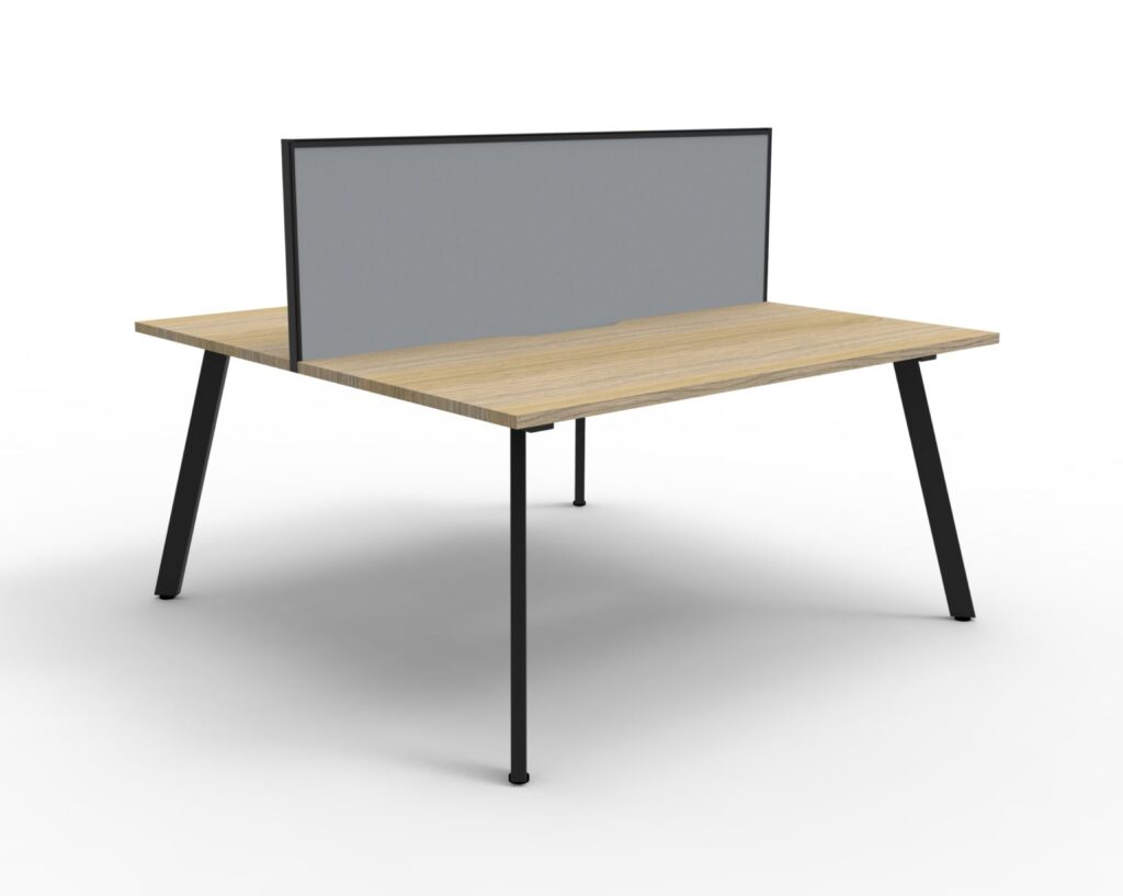 Eternity Double Sided Workstation With Screens (1500W x 1200H x 1530D) image