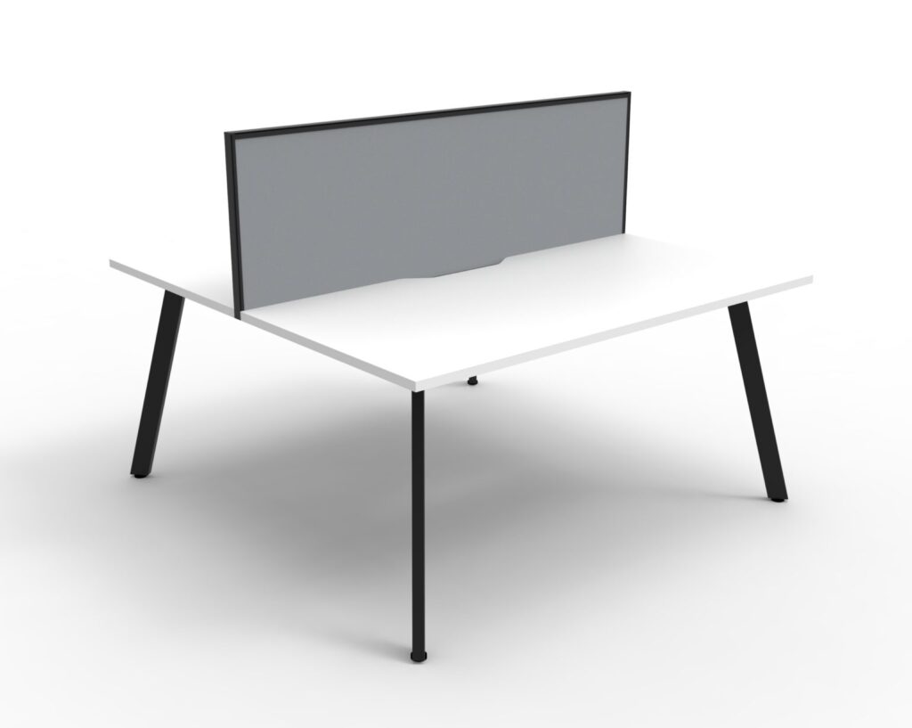 Eternity Double Sided Workstation With Screens (1500W x 1200H x 1530D) image