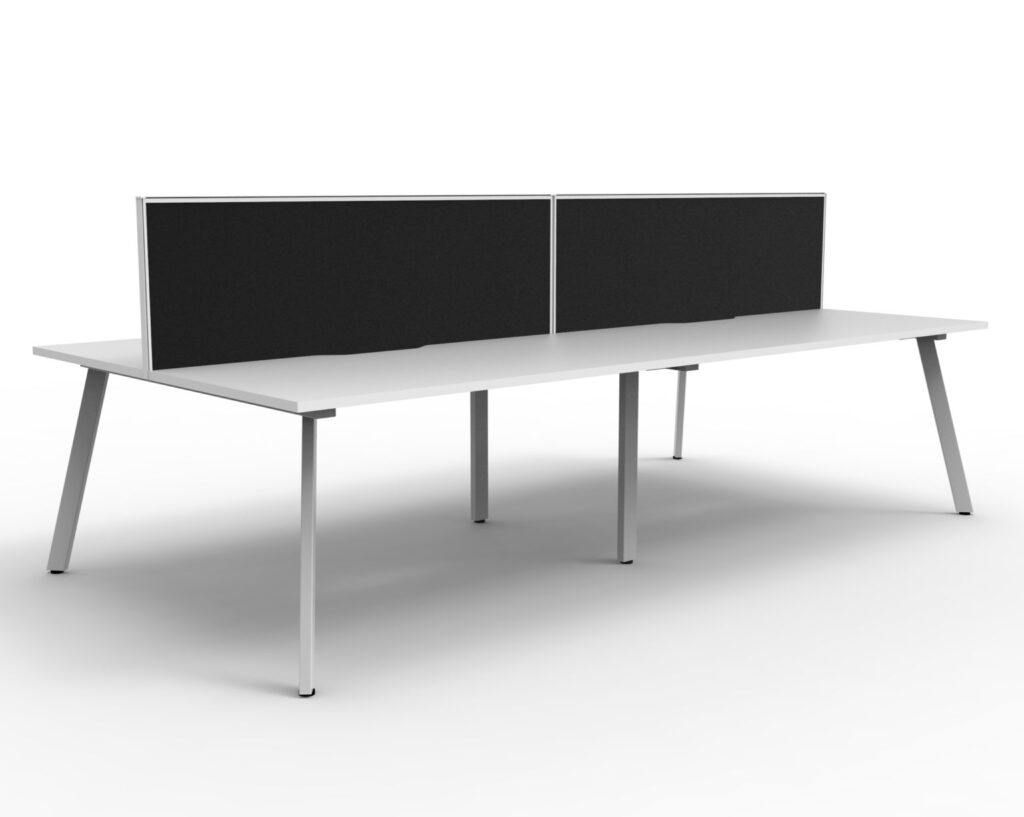 Eternity Double Sided Workstation With Screens (1500W x 1200H x 1530D) image