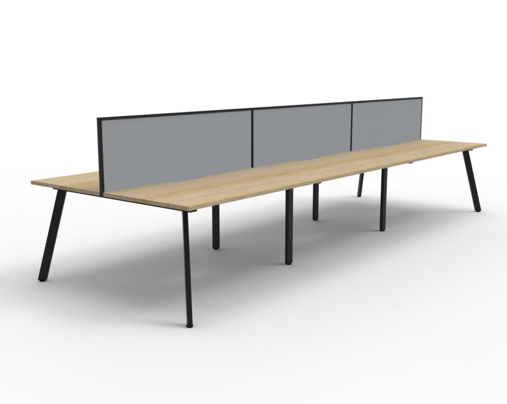 Eternity Double Sided Workstation With Screens (1800W x 1200H x 1530D) image