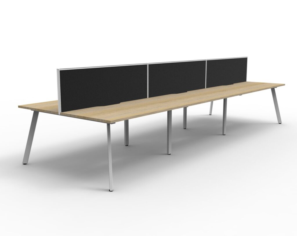 Eternity Double Sided Workstation With Screens (1800W x 1200H x 1530D) image