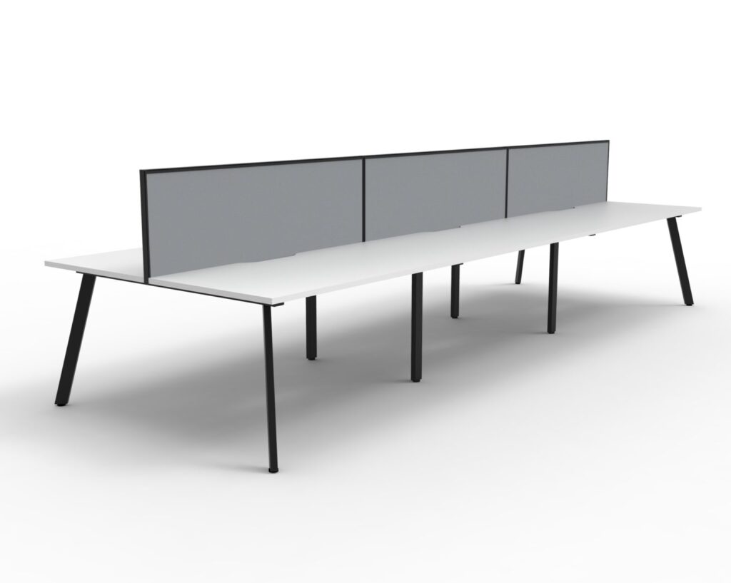 Eternity Double Sided Workstation With Screens (1500W x 1200H x 1530D) image