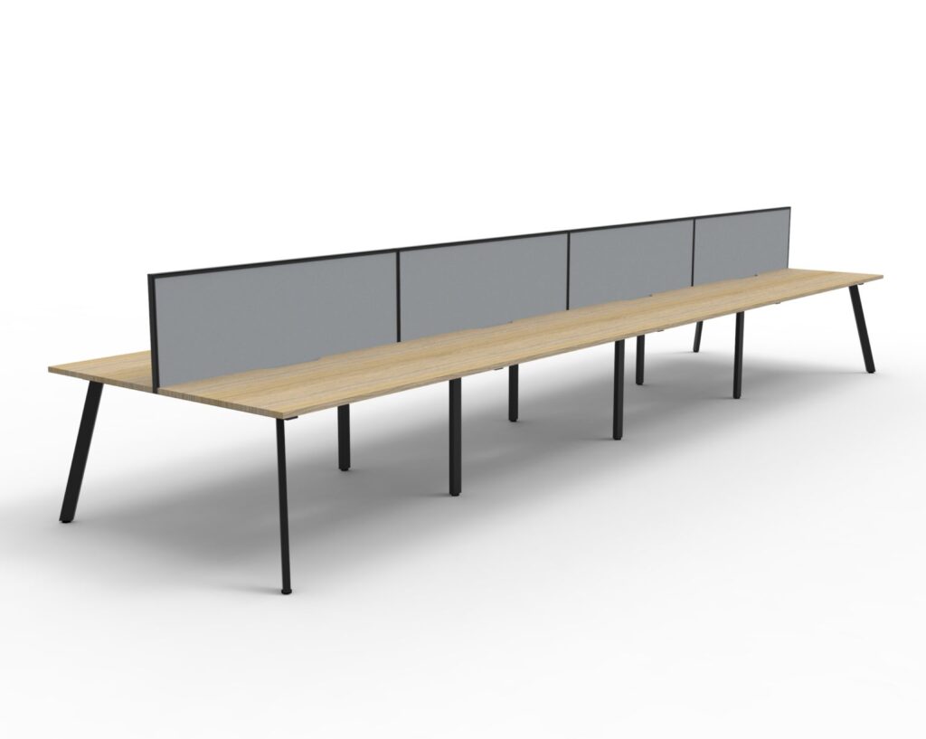 Eternity Double Sided Workstation With Screens (1500W x 1200H x 1530D) image
