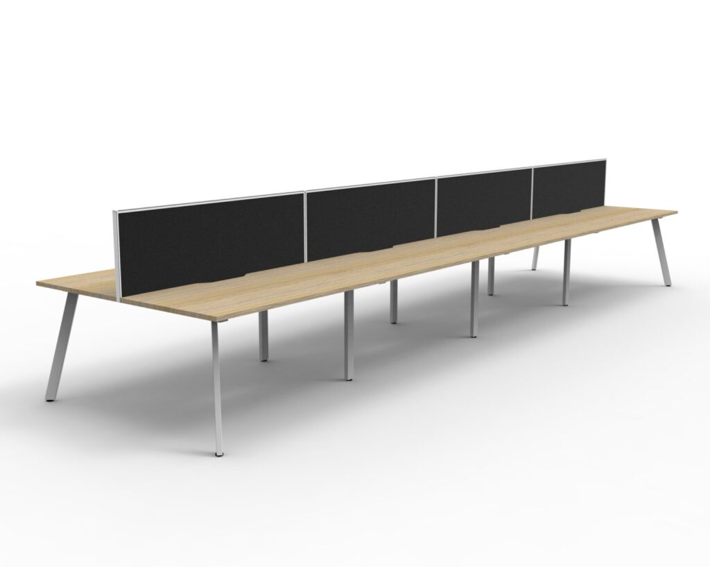 Eternity Double Sided Workstation With Screens (1500W x 1200H x 1530D) image