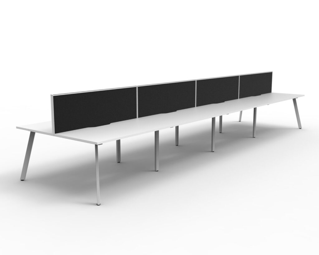 Eternity Double Sided Workstation With Screens (1800W x 1200H x 1530D) image