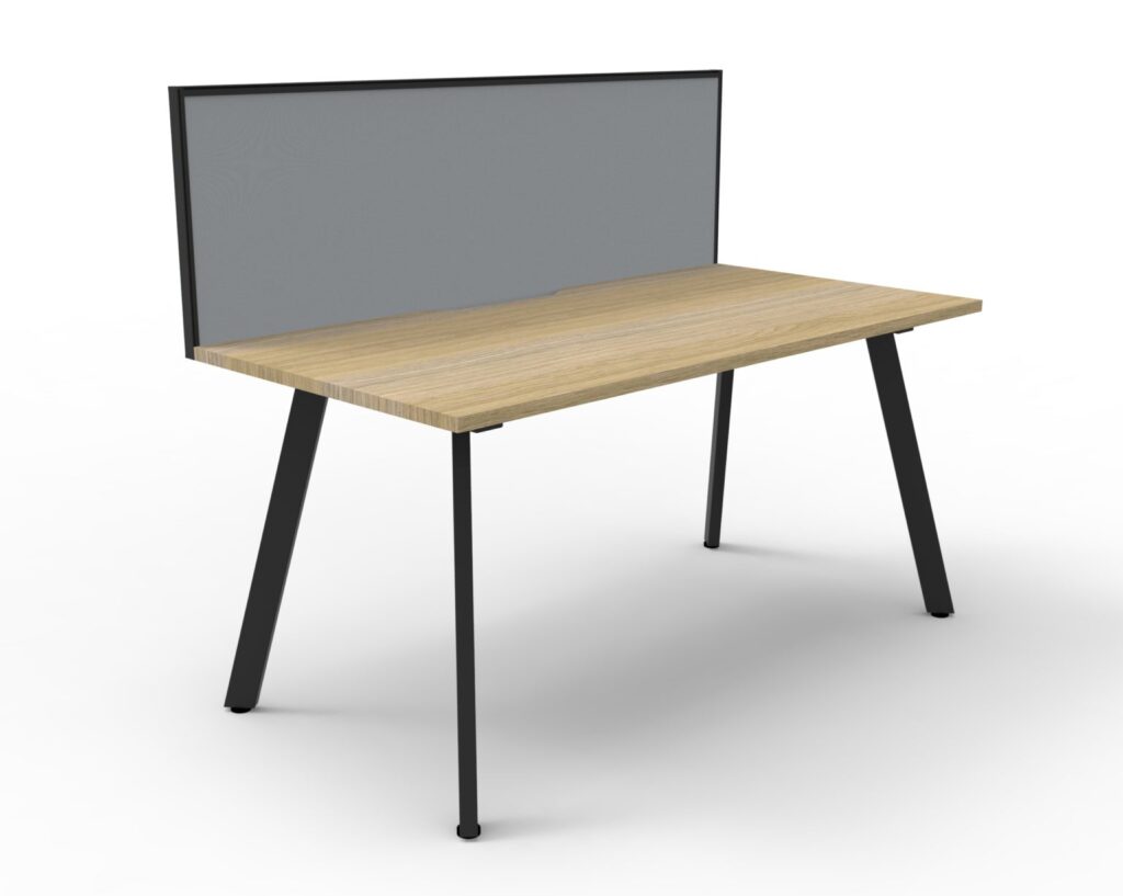 Eternity Single Sided Workstation with Screens (4500W x 1200H x 780D) image