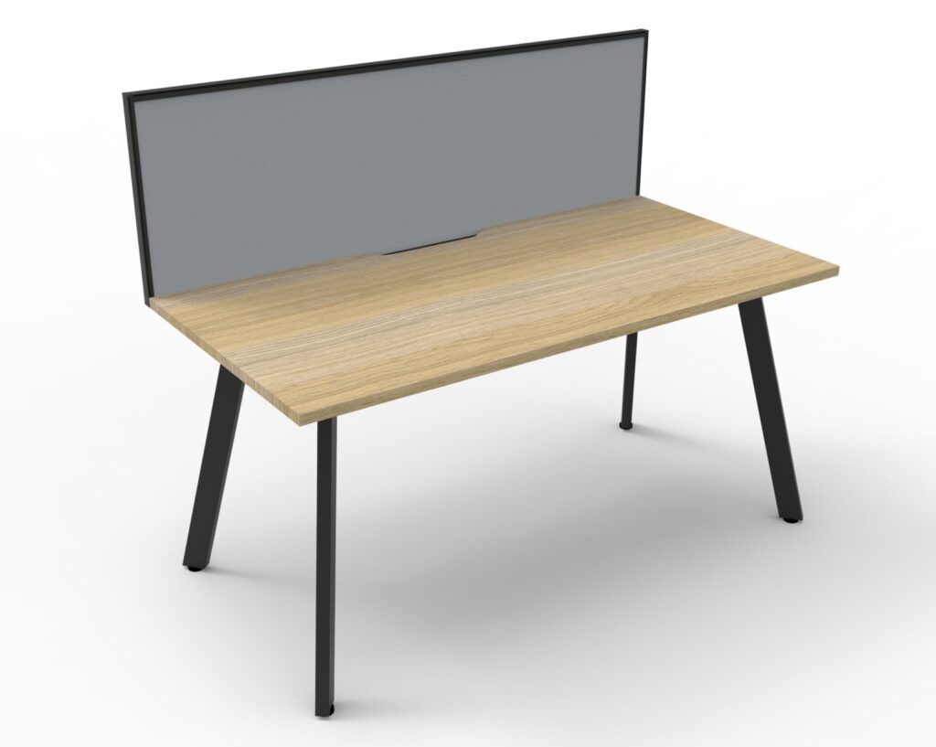 Eternity Single Sided Workstation with Screens (1800W x 1200H x 780D) image