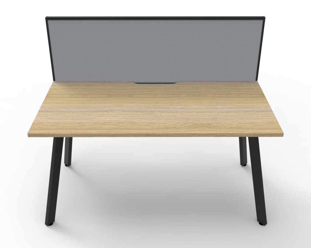 Eternity Single Sided Workstation with Screens (4800W x 1200H x 780D) image