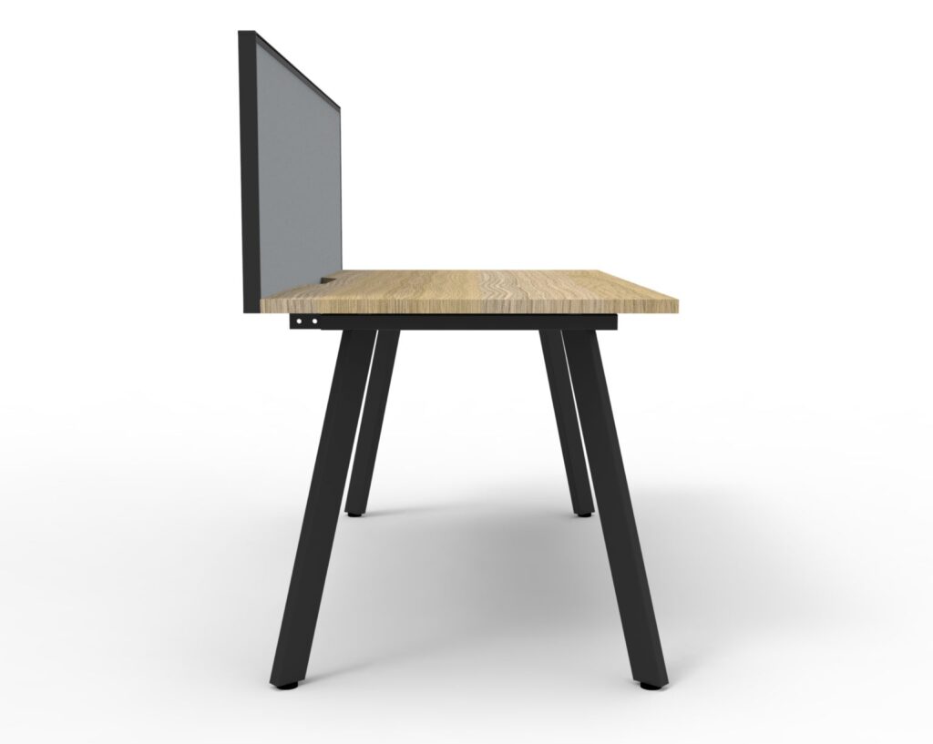 Eternity Single Sided Workstation with Screens (1500W x 1200H x 780D) image