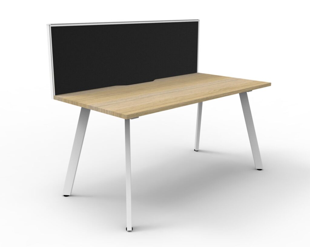 Eternity Single Sided Workstation with Screens (3600W x 1200H x 780D) image