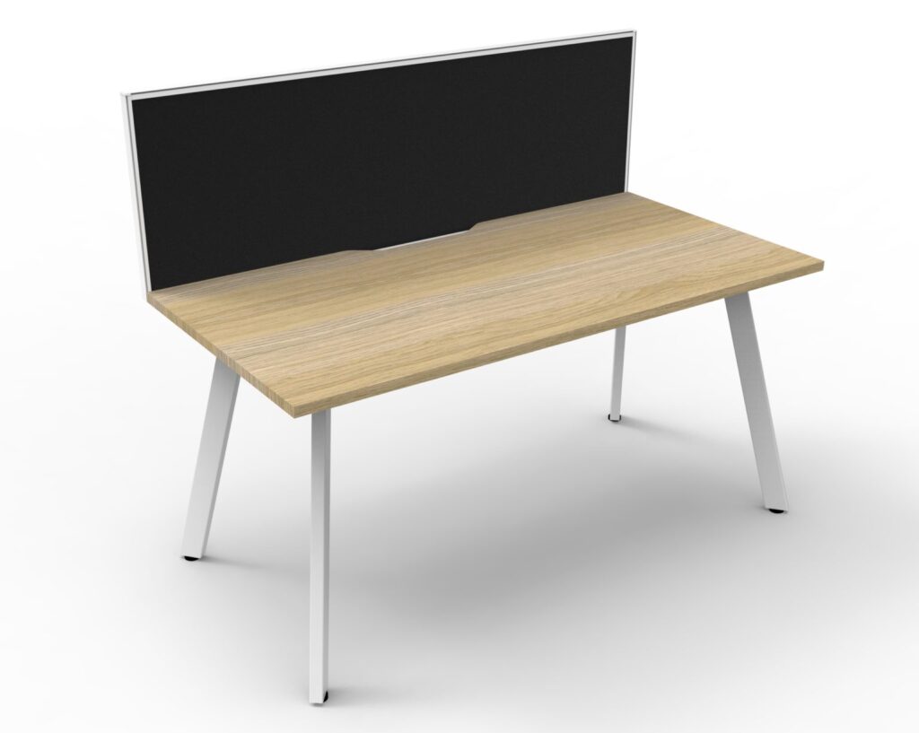 Eternity Single Sided Workstation with Screens (3000W x 1200H x 780D) image