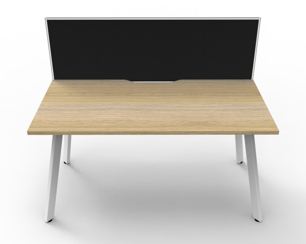 Eternity Single Sided Workstation with Screens (3600W x 1200H x 780D) image
