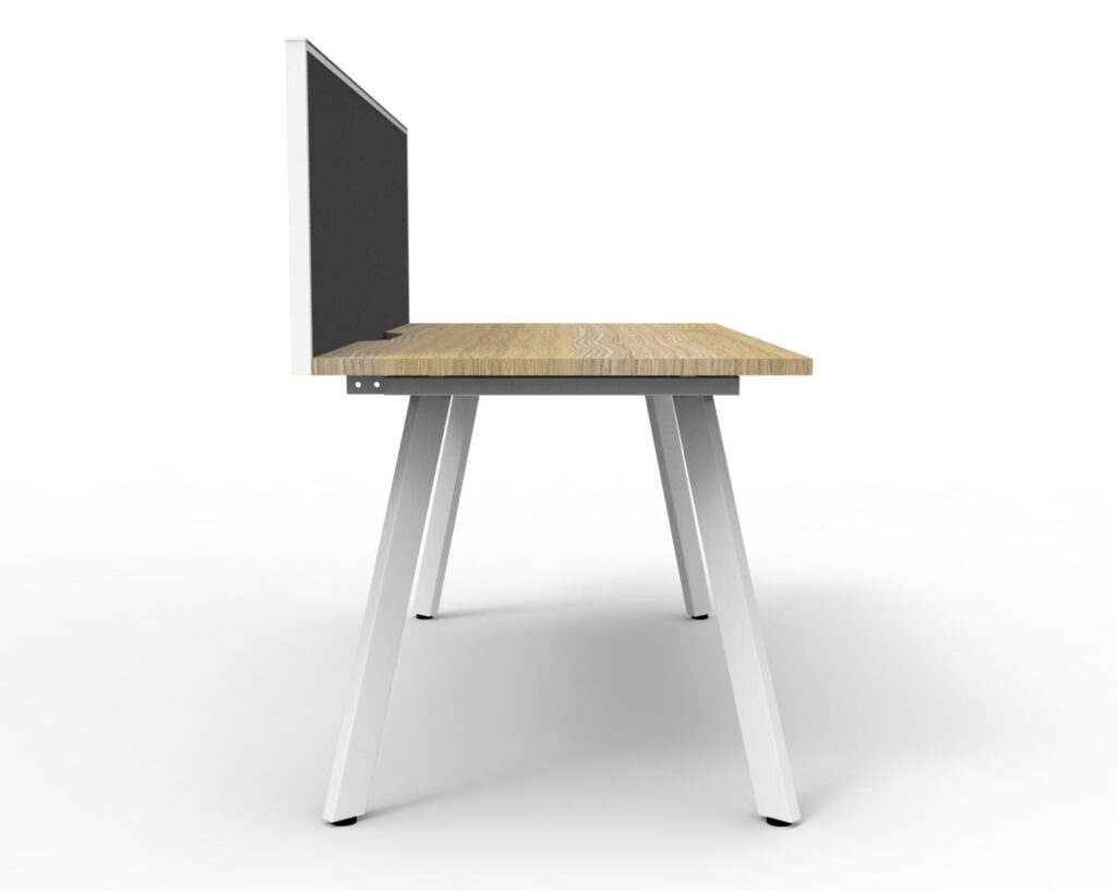 Eternity Single Sided Workstation with Screens (6000W x 1200H x 780D) image