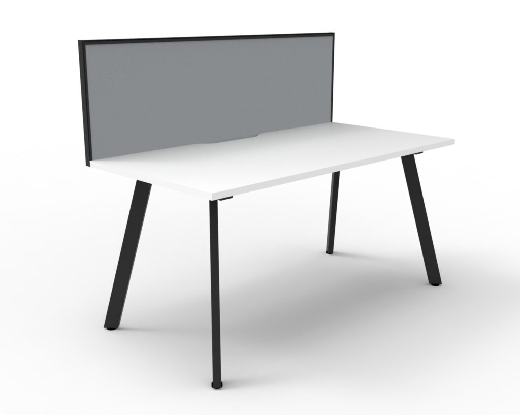 Eternity Single Sided Workstation with Screens (6000W x 1200H x 780D) image