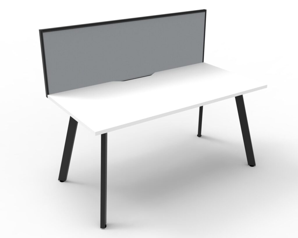Eternity Single Sided Workstation with Screens (4800W x 1200H x 780D) image