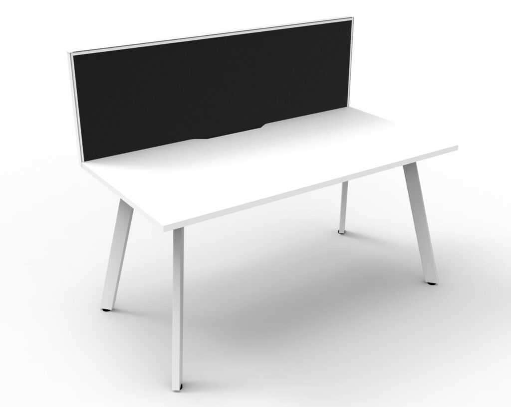 Eternity Single Sided Workstation with Screens (4800W x 1200H x 780D) image