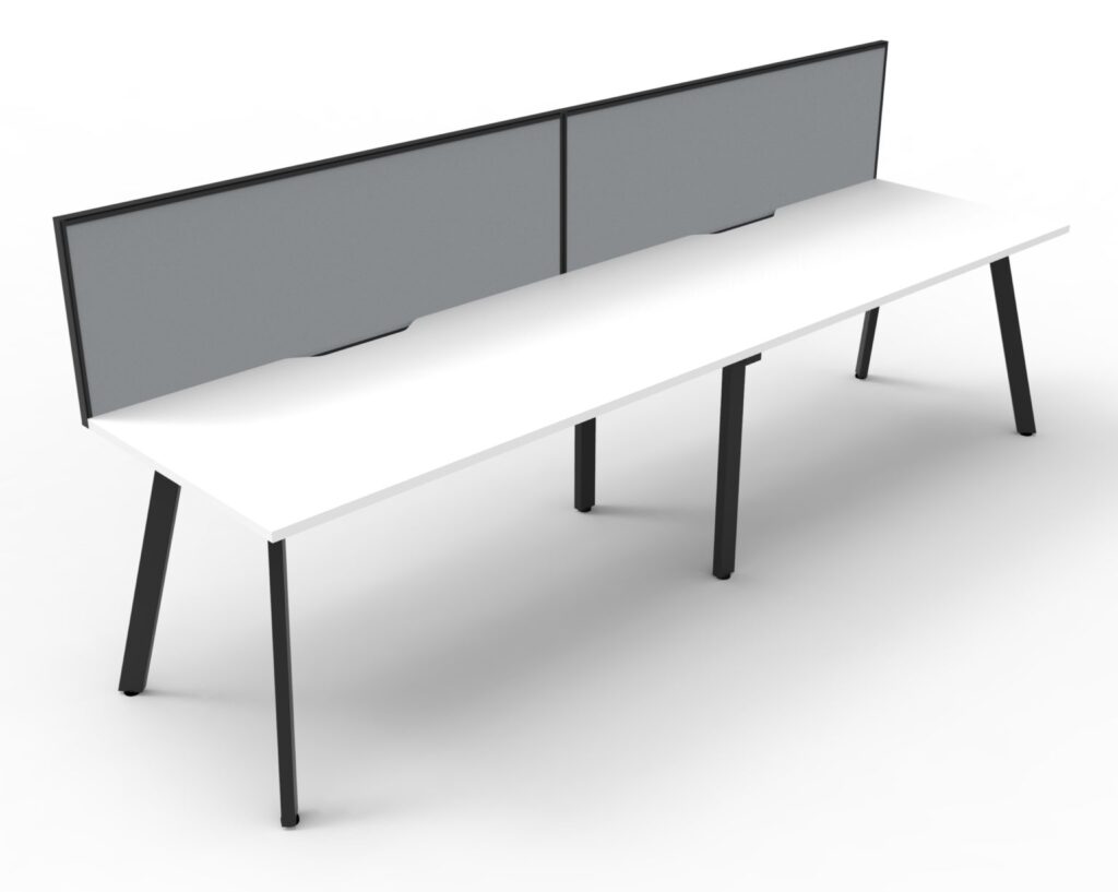 Eternity Single Sided Workstation with Screens (3600W x 1200H x 780D) image