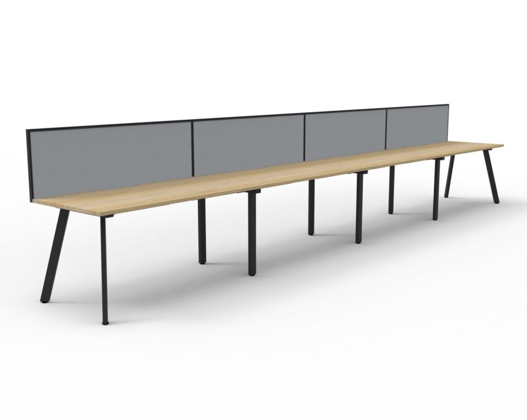 Eternity Single Sided Workstation with Screens (1800W x 1200H x 780D) image