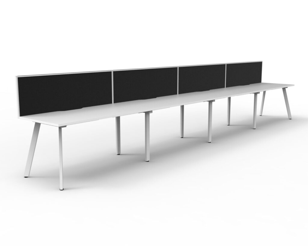 Eternity Single Sided Workstation with Screens (3600W x 1200H x 780D) image