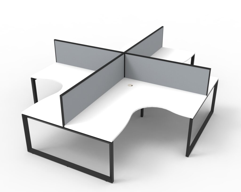 Deluxe Loop Leg Corner Workstation (3630W x 1200H x 3630D) image