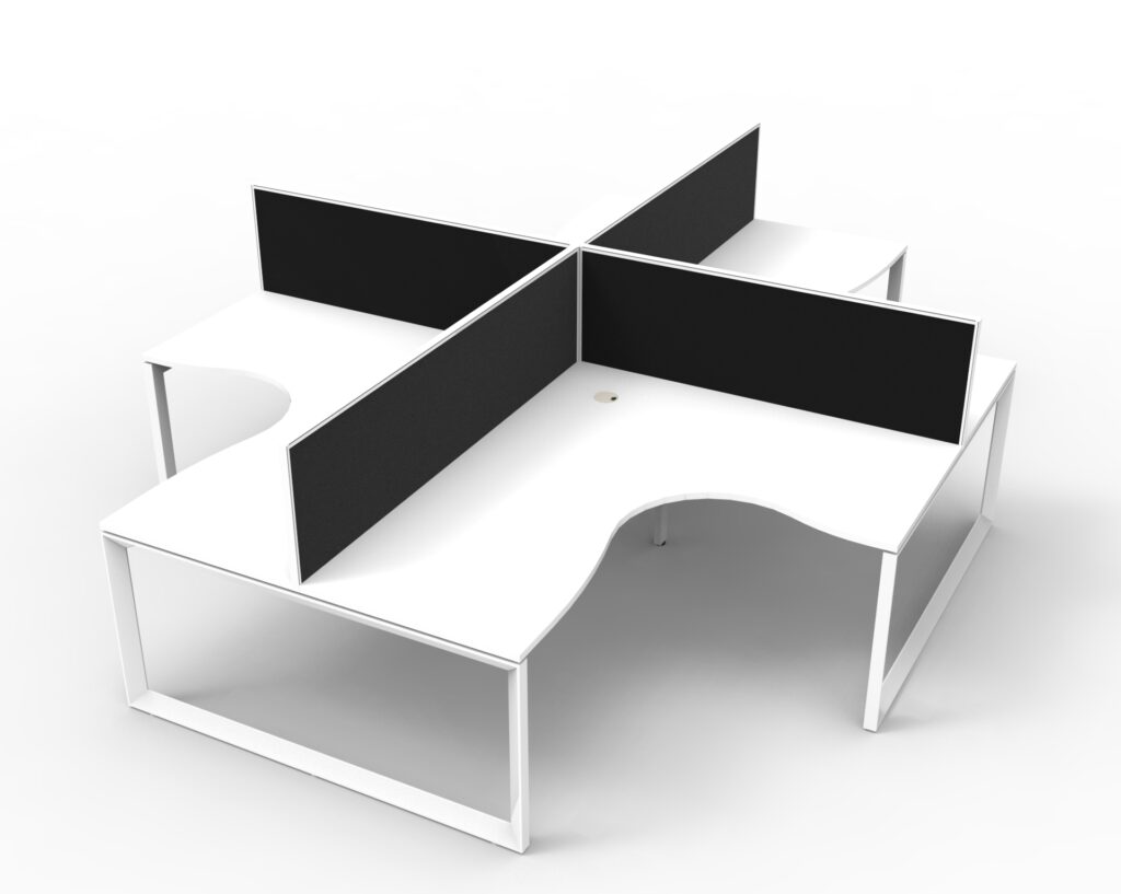 Deluxe Loop Leg Corner Workstation (3630W x 1200H x 3630D) image