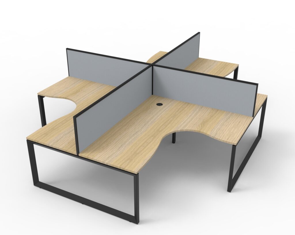 Deluxe Loop Leg Corner Workstation (1800W x 730H x 1500D) image