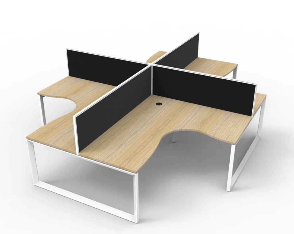Deluxe Loop Leg Corner Workstation (3630W x 1200H x 3630D) image