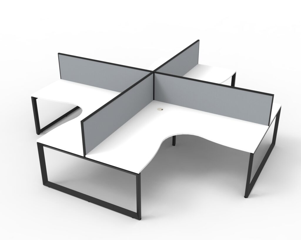 Deluxe Loop Leg Corner Workstation (3630W x 1200H x 3630D) image