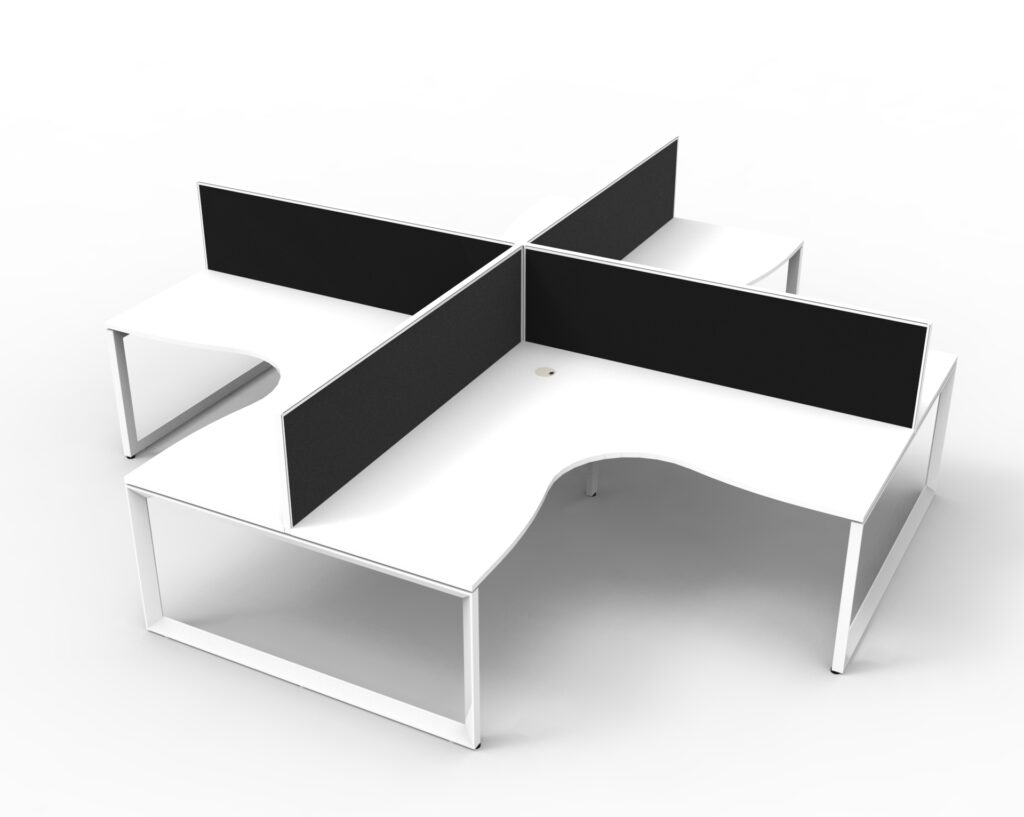 Deluxe Loop Leg Corner Workstation (3630W x 1200H x 3630D) image