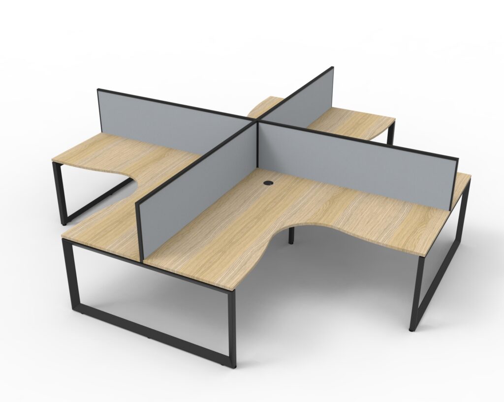 Deluxe Loop Leg Corner Workstation (3630W x 1200H x 3630D) image