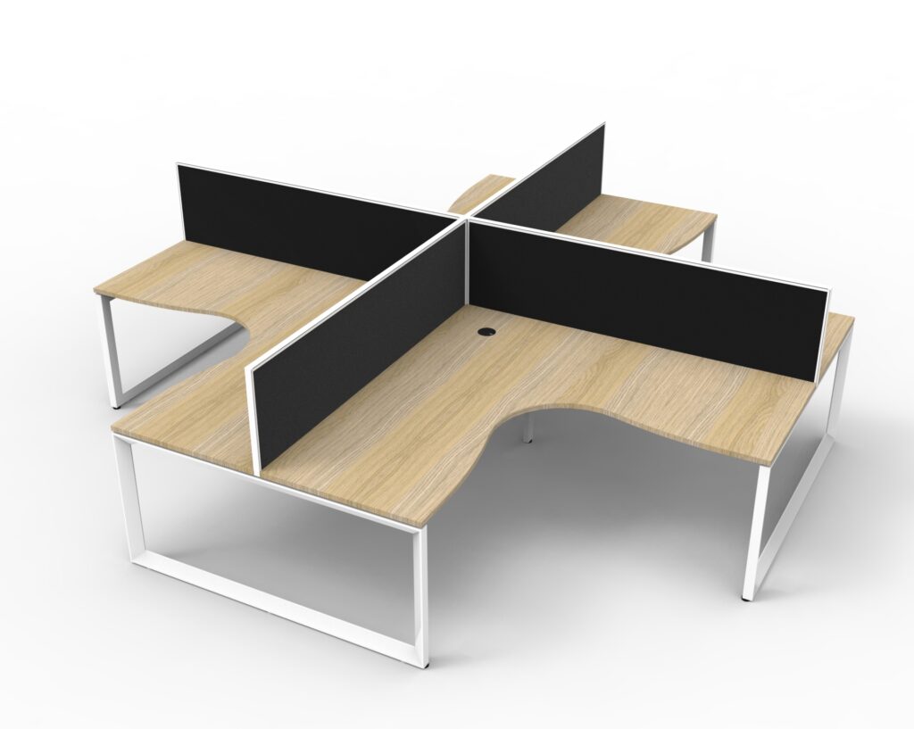 Deluxe Loop Leg Corner Workstation (3630W x 1200H x 3630D) image