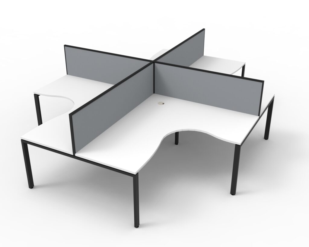 Deluxe Profile Leg Corner Workstation (3630W x 1200H x 3630D) image