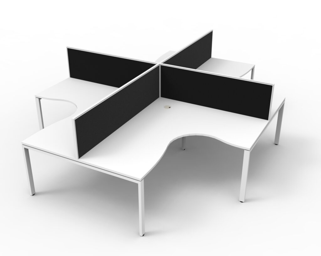 Deluxe Profile Leg Corner Workstation (1500W x 730H x 1500D) image