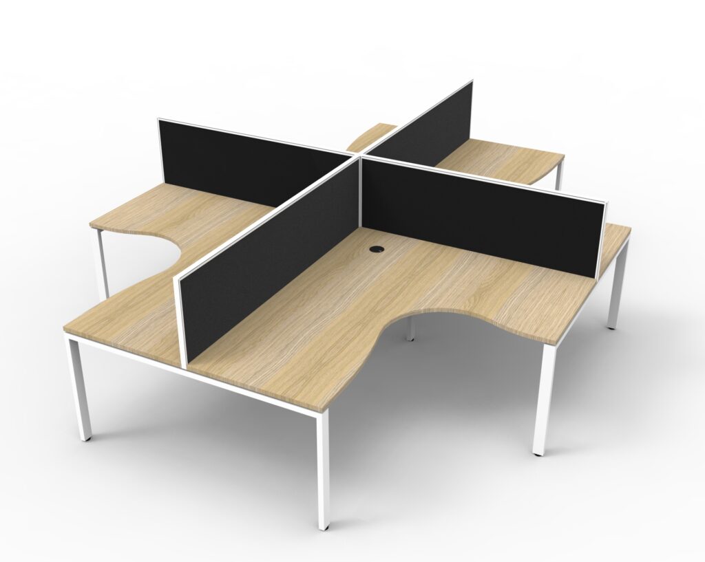 Deluxe Profile Leg Corner Workstation (3630W x 1200H x 3630D) image