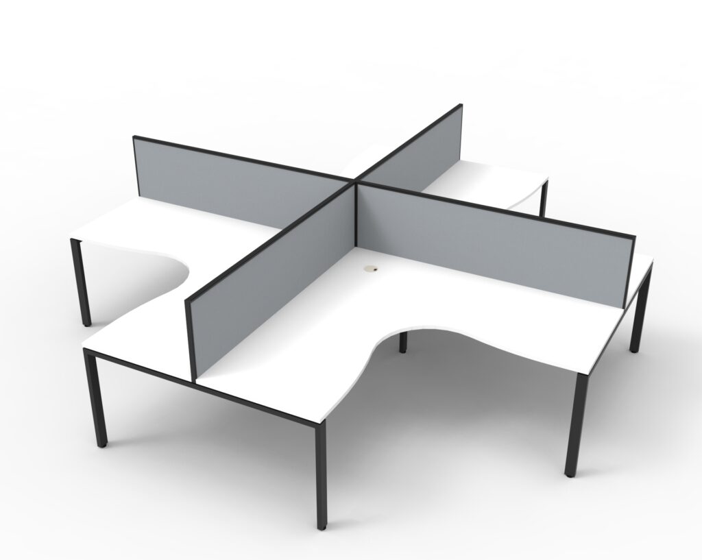 Deluxe Profile Leg Corner Workstation (3630W x 1200H x 3630D) image