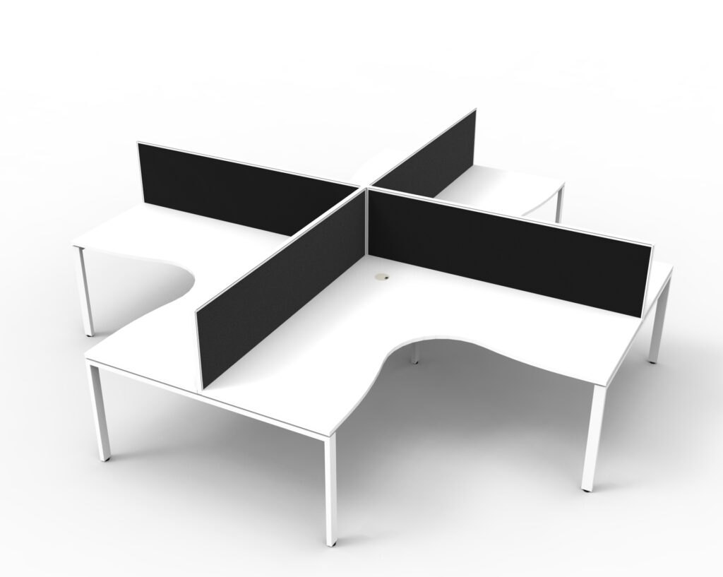 Deluxe Profile Leg Corner Workstation (3630W x 1200H x 3630D) image