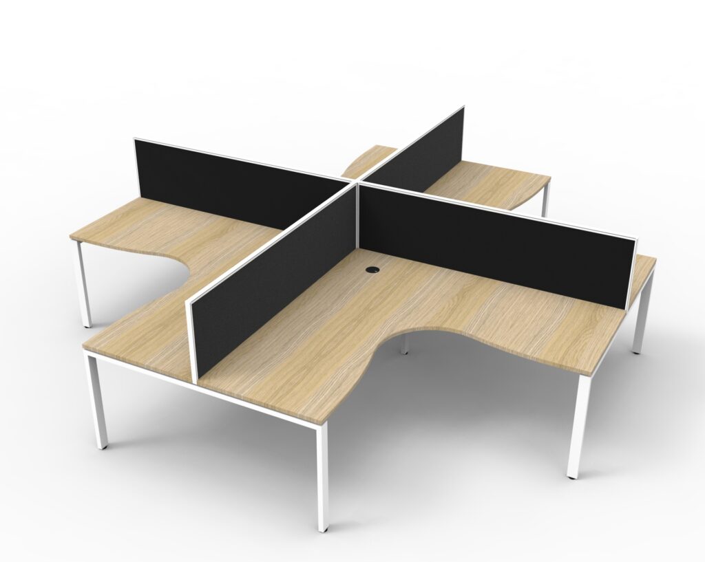 Deluxe Profile Leg Corner Workstation (3630W x 1200H x 3630D) image
