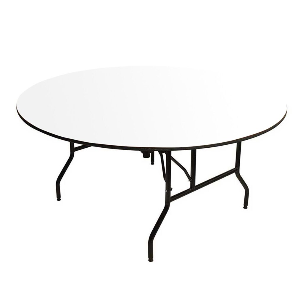 Deluxe Banquet Table 1800DIA Round – White image