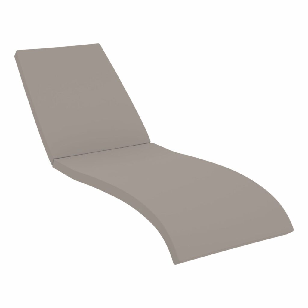 Fiji Sunlounger – Anthracite with Beige Cushion image