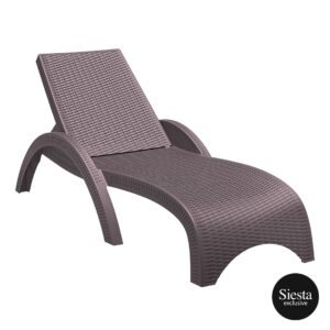 Fiji Sunlounger - Chocolate